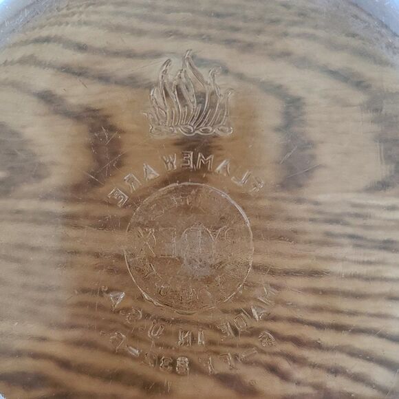 1940s Pyrex Flameware Top of Stove Ware 6.5" Blue Tint Sauce Pan 832-B No Handle - Picture 9 of 14